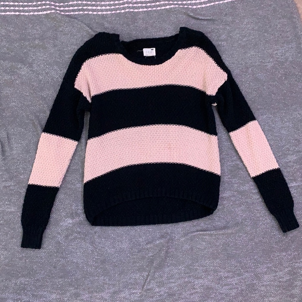 LA Hearts Striped Sweatshirt